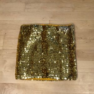 Sparkly Gold Tube Top